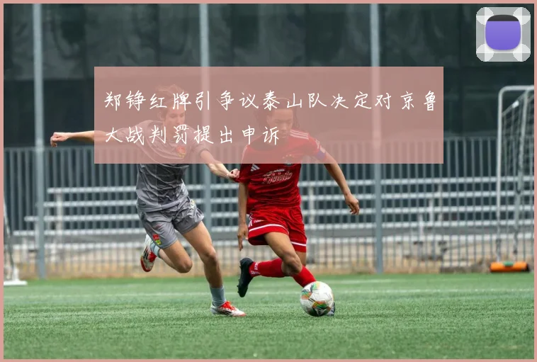 郑铮红牌引争议泰山队决定对京鲁大战判罚提出申诉